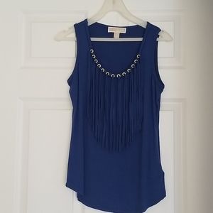 Michael Kors fringe front top